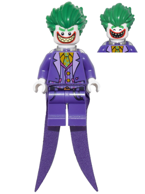 Минифигурка Lego The Joker - Long Coattails, Smile with Pointed Teeth Grin, Neck Bracket sh353