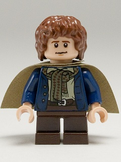 Минифигурка Lego  Peregrin Took (Pippin) - Olive Green Cape lor012 Used