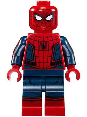 Минифигурка Lego Spider-Man - Black Web Pattern, Red Torso Small Vest, Red Boots sh420