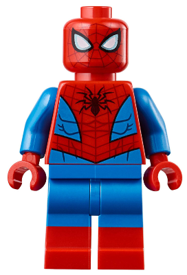 Минифигурка Lego Spider-Man - Metallic Light Blue Eye Highlights sh536
