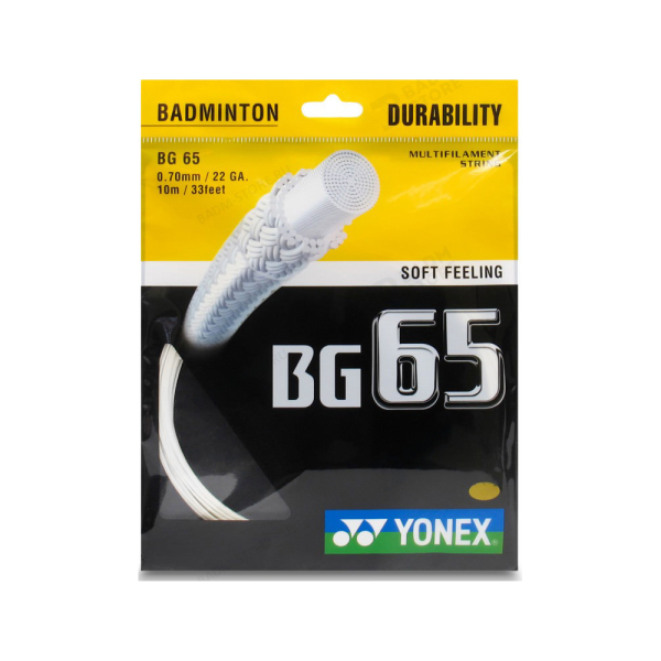 Струна для бадминтона Yonex BG-65 10м White