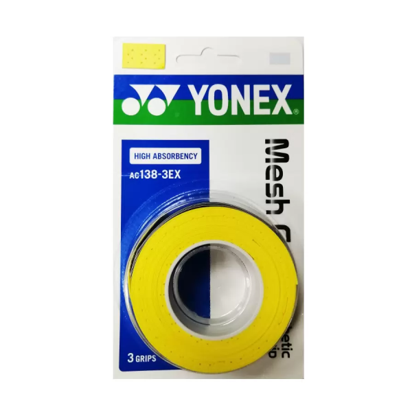 Обмотка для ракеток Yonex AC138EX-3 Mesh Grap 3шт Citrus Yellow
