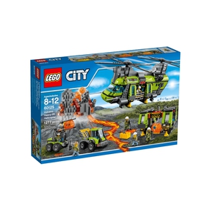 Конструктор LEGO City 60125 Грузовой вертолет исследователей вулканов