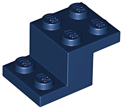 Деталь Lego Скоба Bracket 3 x 2 x 1 1/3 18671 Dark Blue U