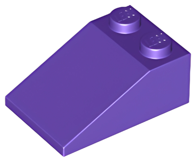 Деталь LEGO Lego Slope 33 3 x 2 3298 Dark Purple U