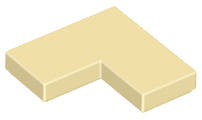 Tile 2 x 2 Corner, 14719 Tan U