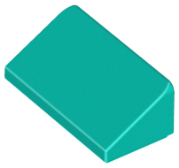 Slope 30 1 x 2 x 2/3, 85984 Dark Turquoise U