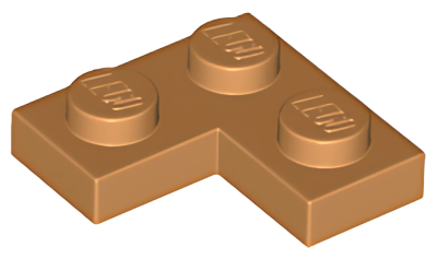 Деталь LEGO Plate 2 x 2 Corner 2420 Medium Nougat U