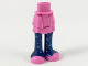 Mini Doll Hips and Skirt Layered, Dark Blue Leggings with Dark Azure Planets, Dark Pink Shoes Pattern - Thick Hinge, 92250c00pb19