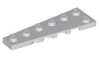 Wedge, Plate 6 x 2 Left, 78443 Light Bluish Gray N