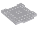 Brick, Modified 8 x 8 x 2/3 with 1 x 4 Indentations and 1 x 4 Plate, 15624