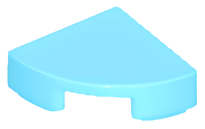 Деталь LEGO Lego Tile, Round 1 x 1 Quarter 25269 (6150370) Medium Azure U