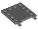 Tile, Modified 4 x 4 with Studs on Edges and 2 Open O Clips (Horizontal Grip), 66252  