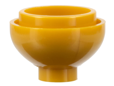 Brick, Round 2 x 2 Dome Bottom 15395 Pearl Gold N