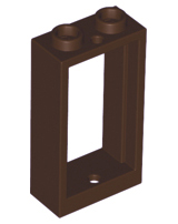 Window 1 x 2 x 3 Flat Front, 60593 Dark Brown U