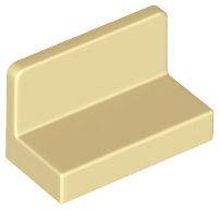 Panel 1 x 2 x 1 with Rounded Corners, 4865b Tan N