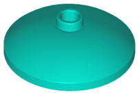Dish 3 x 3 Inverted (Radar), 43898 Dark Turquoise U