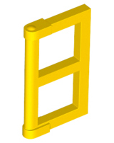 Pane for Window 1 x 2 x 3 with Thick Corner Tabs, 60608 Yellow N