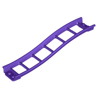 Train, Track Roller Coaster Ramp Small, 3 Bricks Elevation, 34738 Dark Purple U