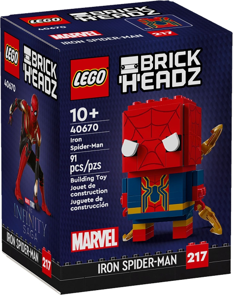 Конструктор LEGO BrickHeadz 40670 Железный Человек-паук