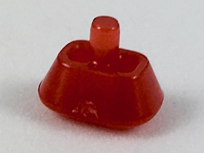Rock Faceted with Small Pin (Infinity Stone), 36451a Trans-Red U