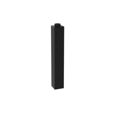 Деталь Lego Кубик Brick 1 x 1 x 5 - Solid Stud 2453b Black U