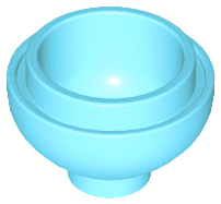 Brick, Round 2 x 2 Dome Bottom 15395 Medium Azure N