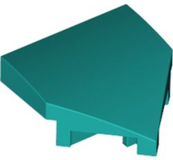 Wedge 2 x 2 x 2/3 Pointed, 66956 Dark Turquoise U