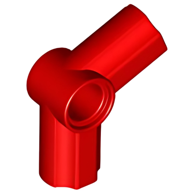 Деталь LEGO Technic, Axle and Pin Connector Angled #5 - 112.5 degrees 32015 (41448) Red N