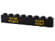 Brick 1 x 8 with Bright Light Orange 'GAME SELECT' and 'GAME RESET' Pattern, 3008pb177