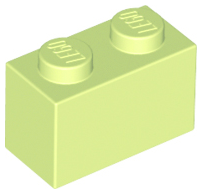 Brick 1 x 2, 3004 Yellowish Green N