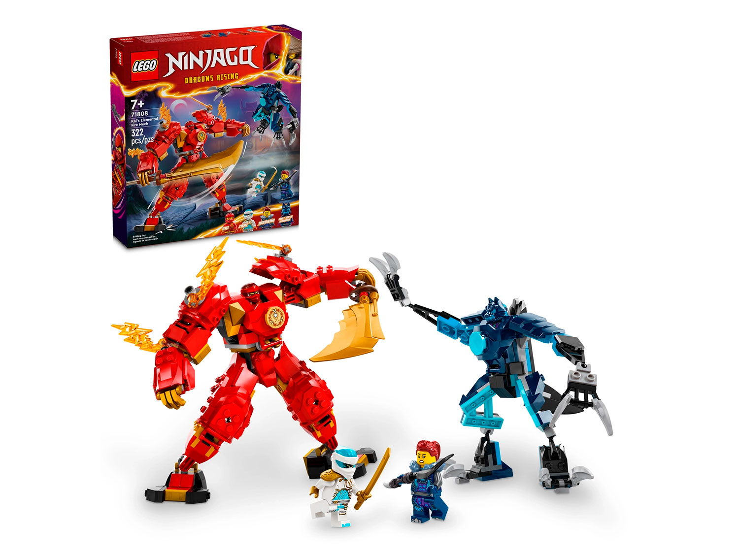 Конструктор LEGO Ninjago 71808 Элементальный огненный робот Кая в магазине  Shop-device