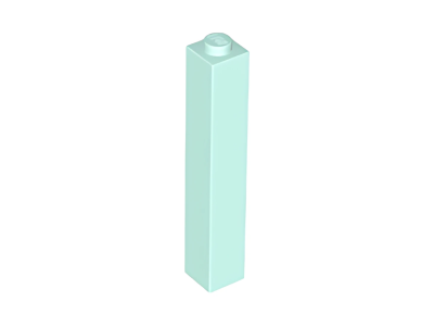 Деталь Lego Кубик Brick 1 x 1 x 5 - Solid Stud 2453b Light Aqua U
