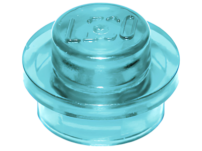 Деталь LEGO Plate, Round 1 x 1 4073 Trans-Light Blue U