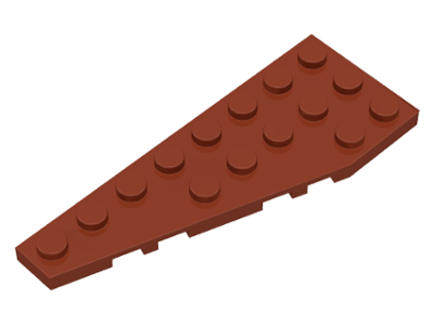 Wedge, Plate 8 x 3 Pentagonal Left, 50305 Reddish Brown U