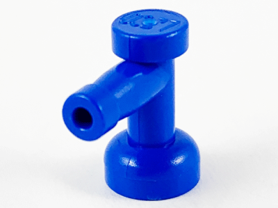 Tap 1 x 1 with Hole in Nozzle End, 4599a Blue U