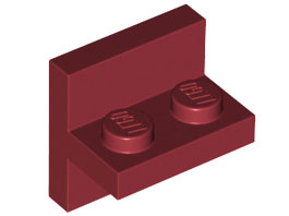 Деталь Lego Скоба Bracket 2 x 2 - 1 x 2 Centered 41682 Dark Red U