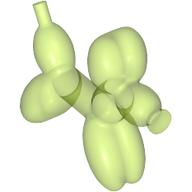 Minifigure, Utensil Balloon Dog, 35692 Trans-Bright Green U