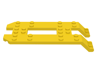 Vehicle, Trailer Base 6 x 12 x 1 1/3, 30263 Yellow U
