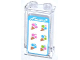 Panel 1 x 2 x 3 with Side Supports - Hollow Studs with 'Flavors', White Star and 6 Ice Cream Cones Pattern (Sticker) - Set 70804, 87544pb018  