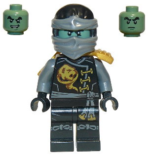 Минифигурка Lego Ninjago Cole - Skybound, Ghost, Head Wrap njo201