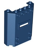 Panel 2 x 6 x 6 with Window Slot, 22387 Dark Blue U