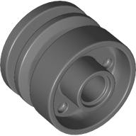 Wheel 18mm D. x 14mm with Pin Hole, Fake Bolts and Shallow Spokes, 55981 Dark Bluish Gray U