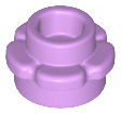 Plate, Round 1 x 1 with Flower Edge (5 Petals), 24866 Medium Lavender U