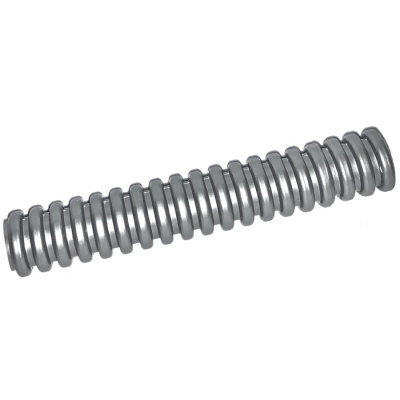 Hose, Ribbed 7mm D. 6L / 4.8cm, 78c06 Flat Silver N