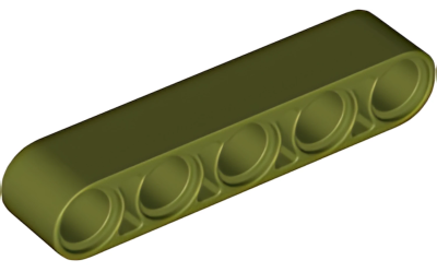 Деталь LEGO Technic, Liftarm Thick 1 x 5 32316 Olive Green N