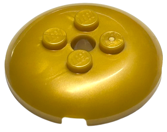 Brick, Round 4 x 4 x 2/3 Dome Top with Hole, 65138