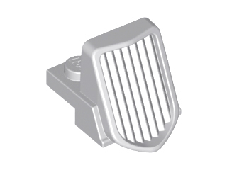 Vehicle, Grille 1 x 2 x 2 2/3 Sloping, 50946 Light Bluish Gray U