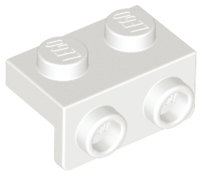 Деталь Lego Скоба Bracket 1 x 2 - 1 x 2 99781 White N