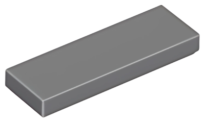 Деталь LEGO Tile 1 x 3 63864 (37294) Dark Bluish Gray U
